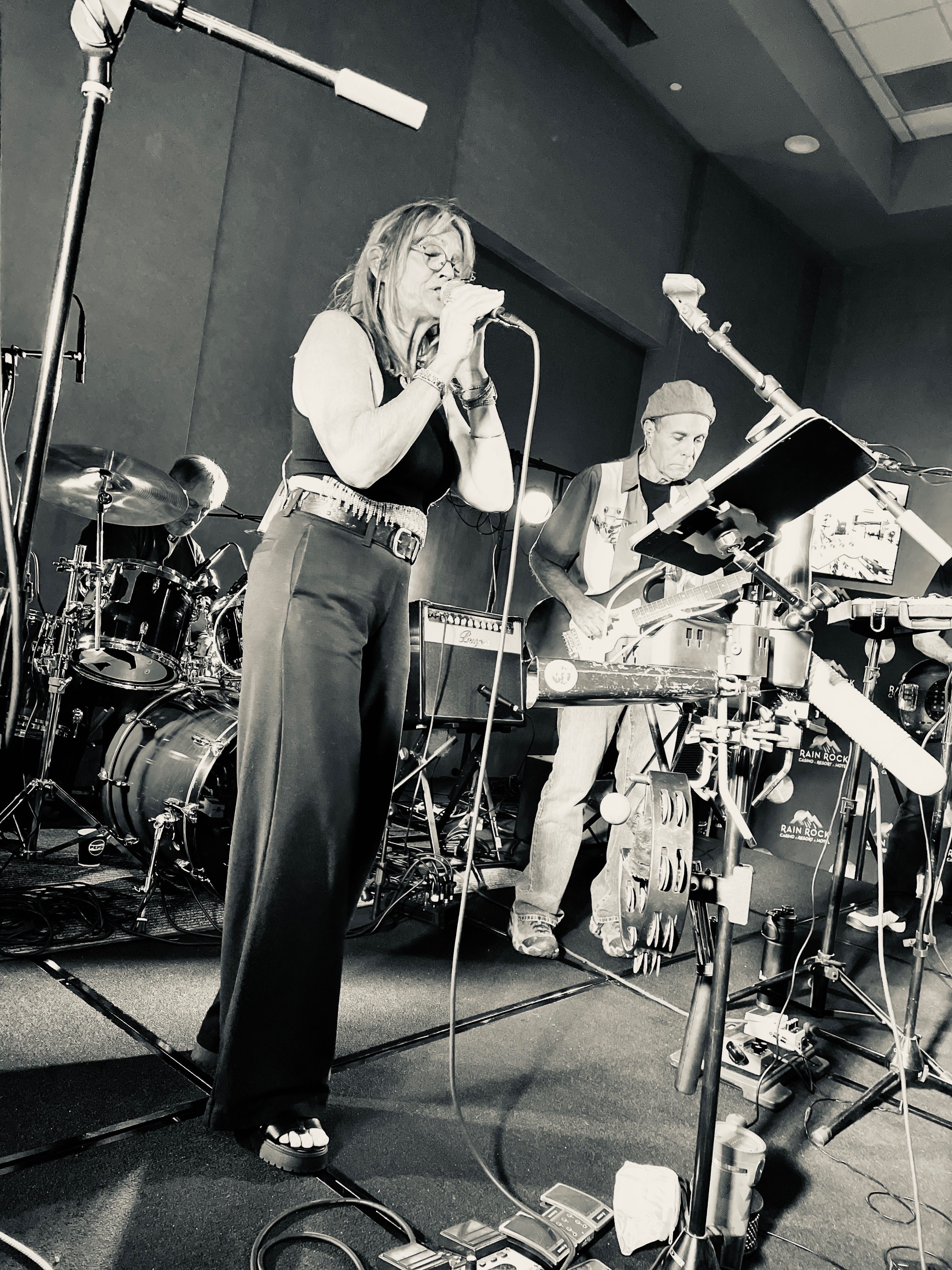 Band performing live